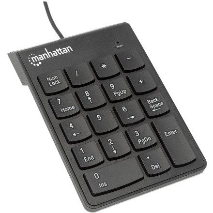 Manhattan 19-Key Usb Numeric Keypad Win 2000/XP/Vista/7, Black