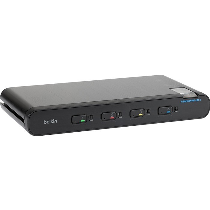 Belkin Universal Secure KVM Switch, 4 Port, Single Head