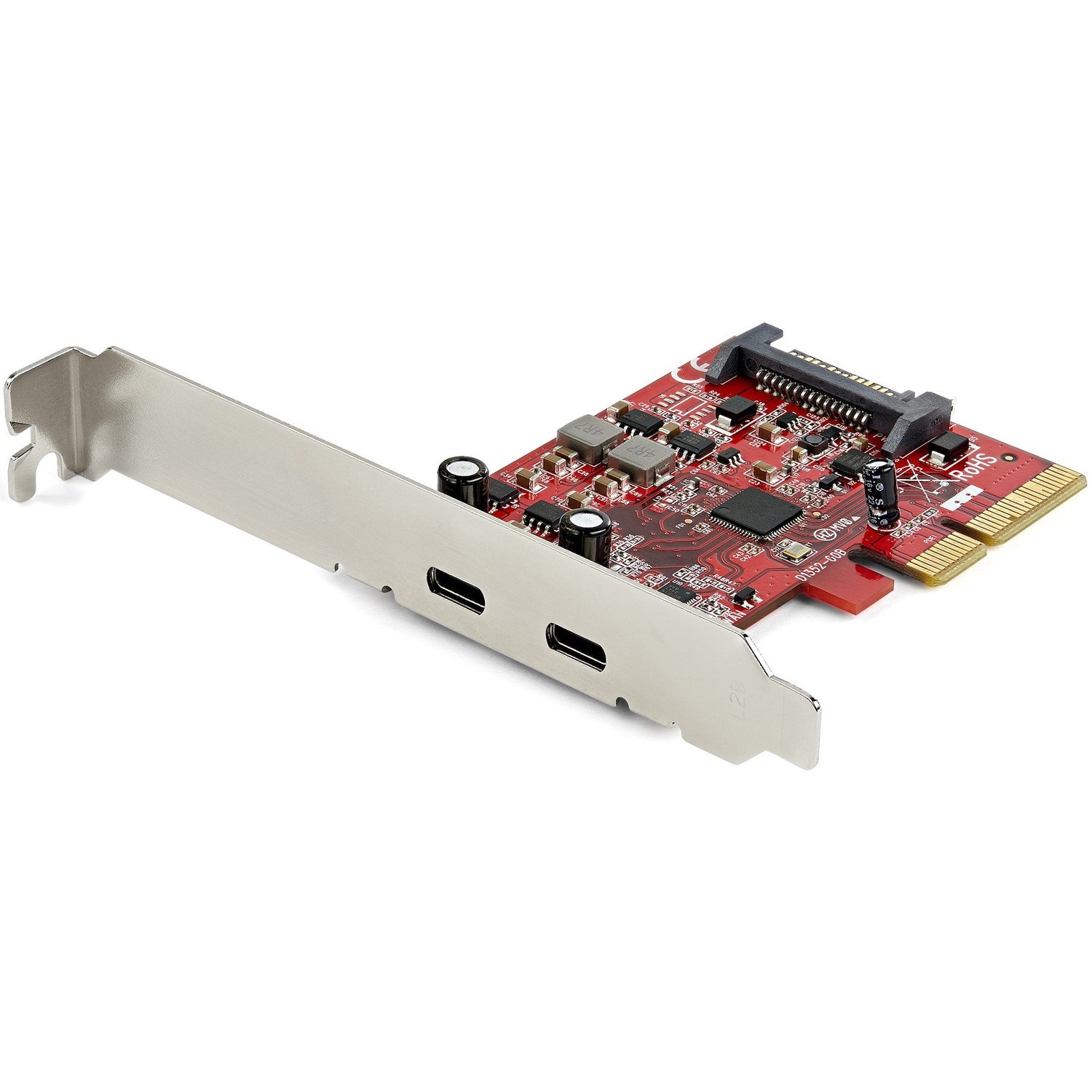 StarTech.com 2-Port USB 3.2 Gen 2 PCIe Card, USB-C 10Gbps PCI Express 3.0 x4 Controller, USB Type-C, Data Only, Windows/macOS/Linux, TAA