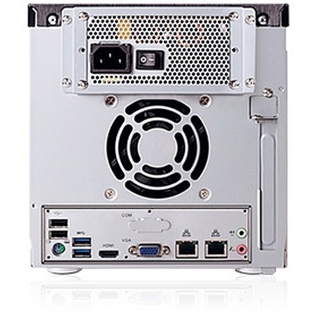 Sans Digital AccuNAS AN4L+B - NAS + iSCSI 4 Bay 64bit Network Storage Server Tower (Black)