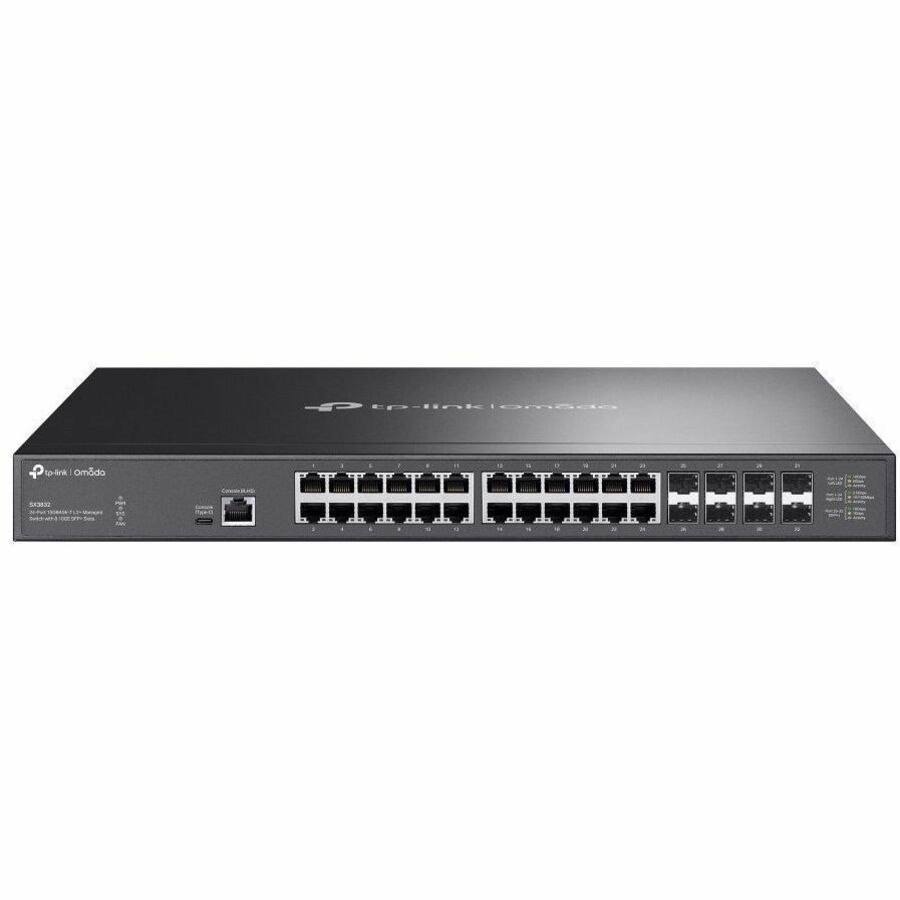 Omada 24-Port 10GBASE-T L2+ Managed Switch with 8 10GE SFP+ Slots