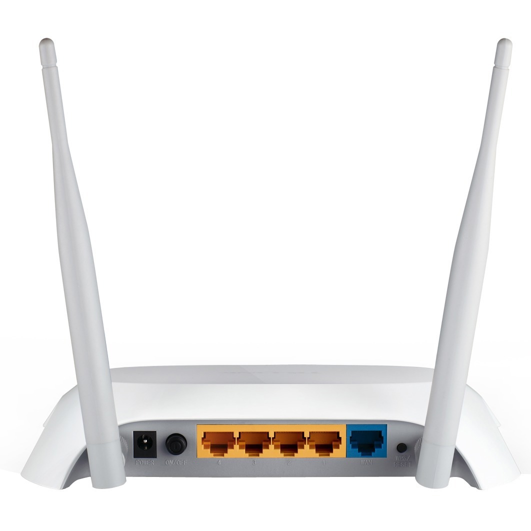 TP-LINK TL-MR3420 Wireless N300 3G/4G Router, 2.4Ghz 300Mbps, Compatible with UMTS/HSPA/EVDO USB Modem, 2x 5dBi antennas