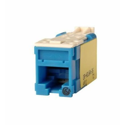 Ortronics Clarity High Density Jack (HDJ) CAT6A, T568A/B, Blue, 25 Pack