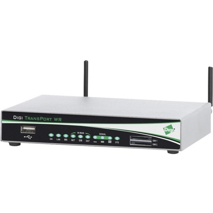 Digi TransPort WR41 Wi-Fi 4 IEEE 802.11n Cellular Modem/Wireless Router