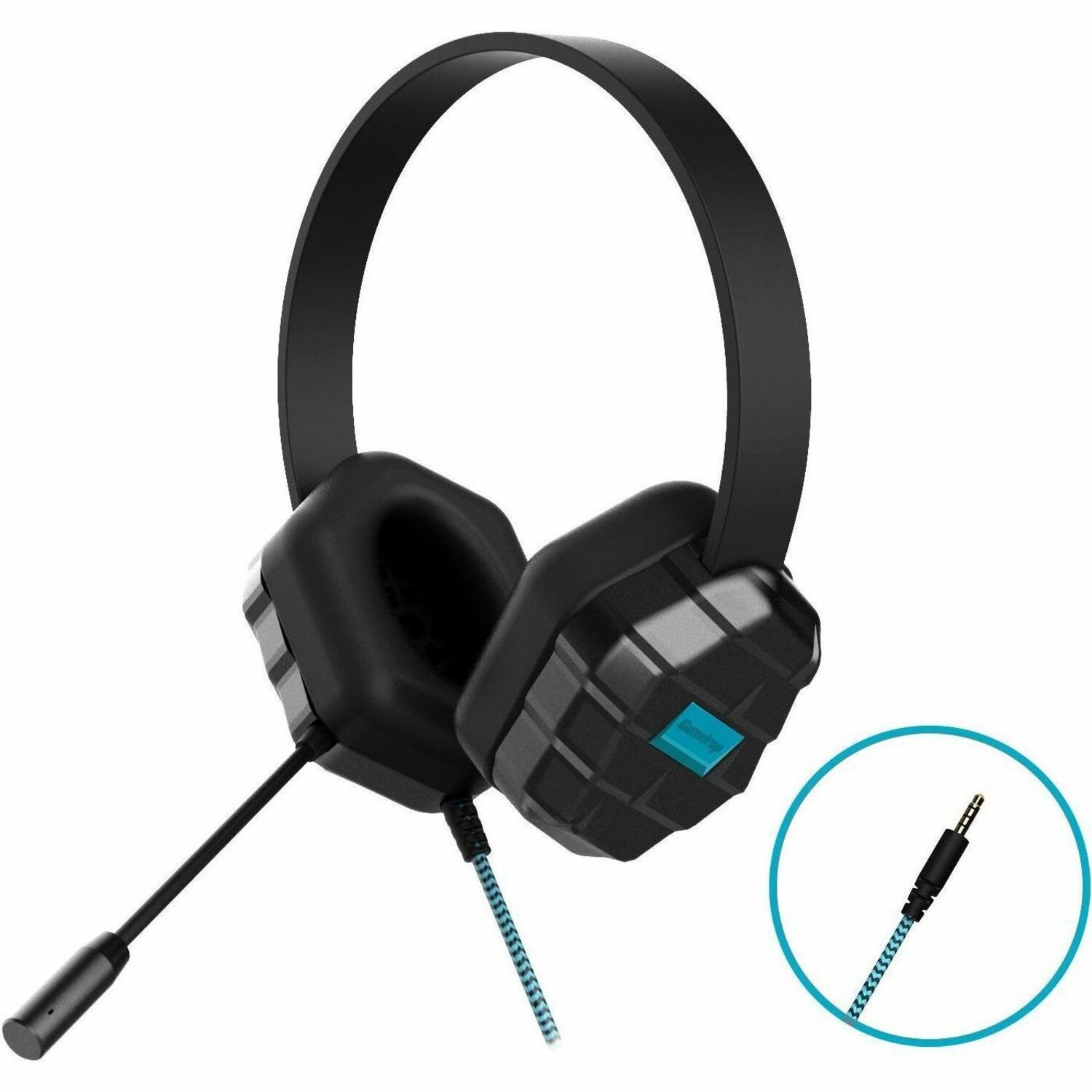 Gumdrop DropTech Headphones with Mic B1 - Black