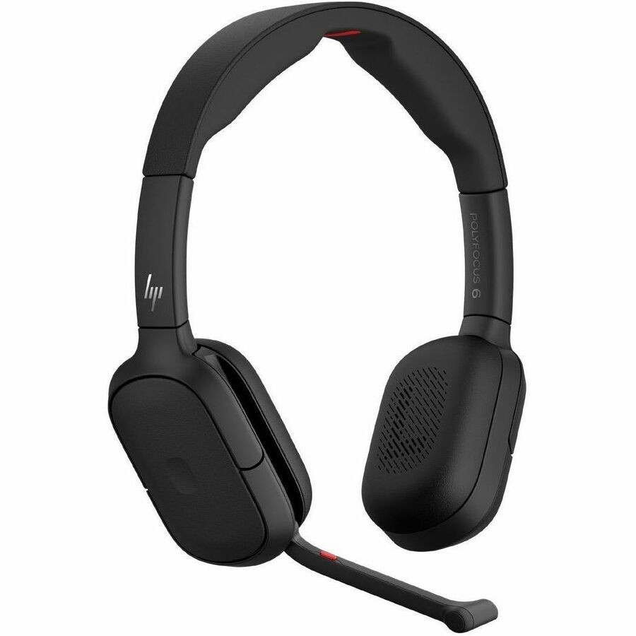 HP Poly Focus 620 - Headset - PÅ Örat - Bluetooth - TRÅDLÖS - Aktiv Brusradering - Usb-C Via Bluetooth-Adapter - Svart - Certifierad FÖR Microsoft Teams Open Office, Certifierad FÖR Microsoft-Teams, G