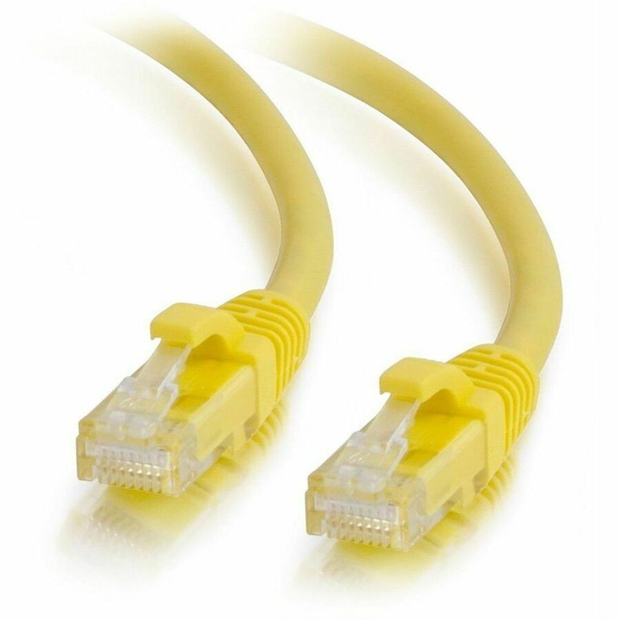 Quiktron Q-Series Patch Cords, CAT5E, Booted, Yellow, 5 FT