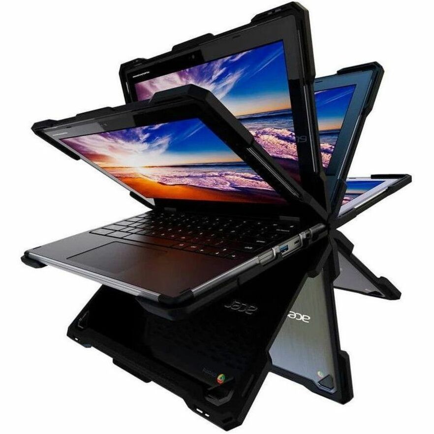 Rugged Hard Shell Case for Acer Chromebook 511 (R756TN) w/ Stylus Cutout