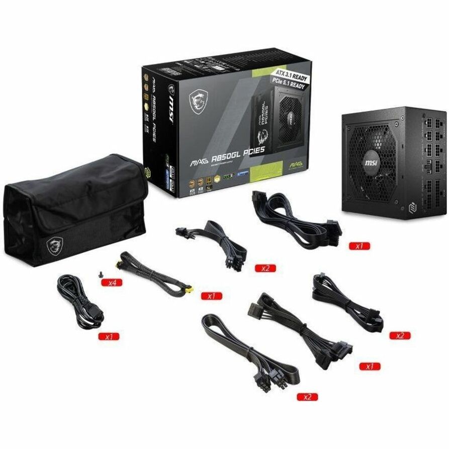 MSI MAG A850GL PCIE5 Modular Power Supply