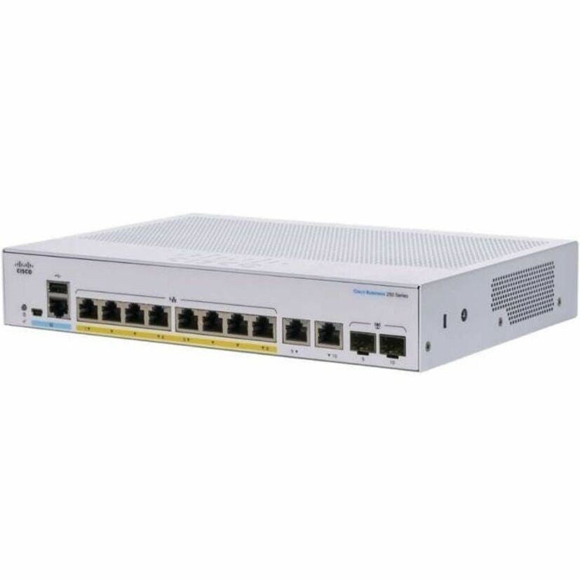 Cisco 250 CBS250-8P-E-2G Ethernet Switch