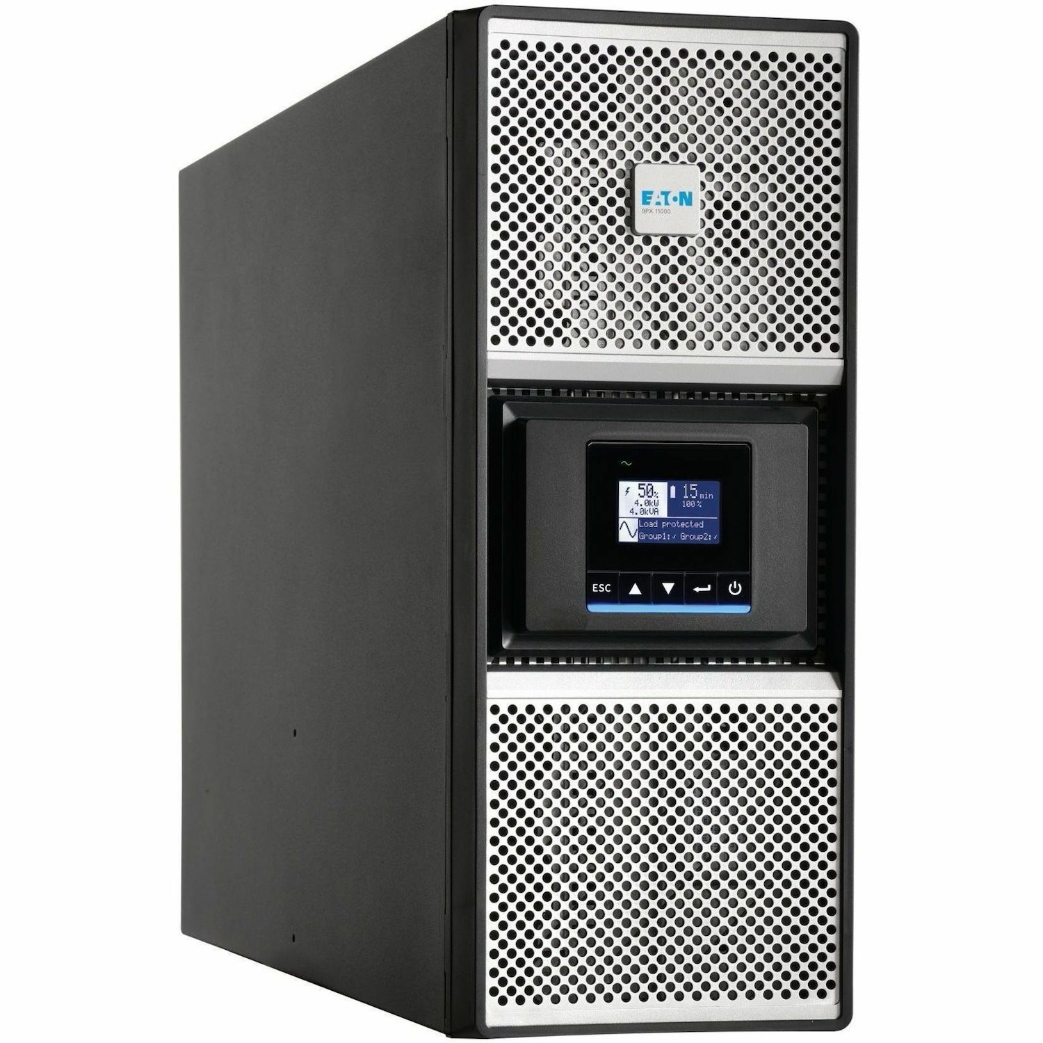 Eaton 9PX G2 8000VA 8000W 208V Online Double-Conversion UPS - Hardwired Input, 4 L6-30R/Hardwired Output, Maintenance Bypass, Cybersecure Network Card, Extended Run, 4U Rack/Tower