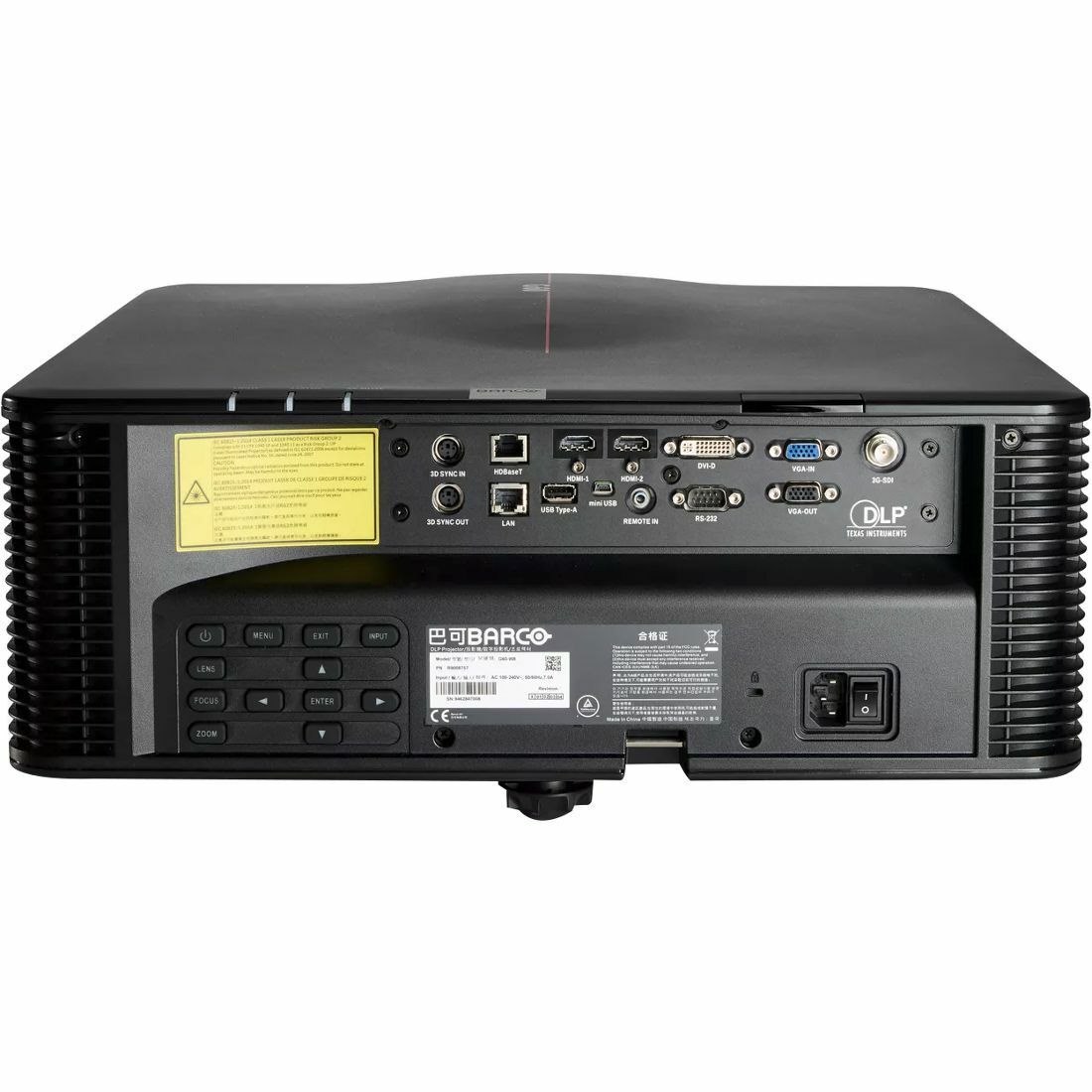 Barco G62-W9 3D Ready DLP Projector - 16:10 - Black