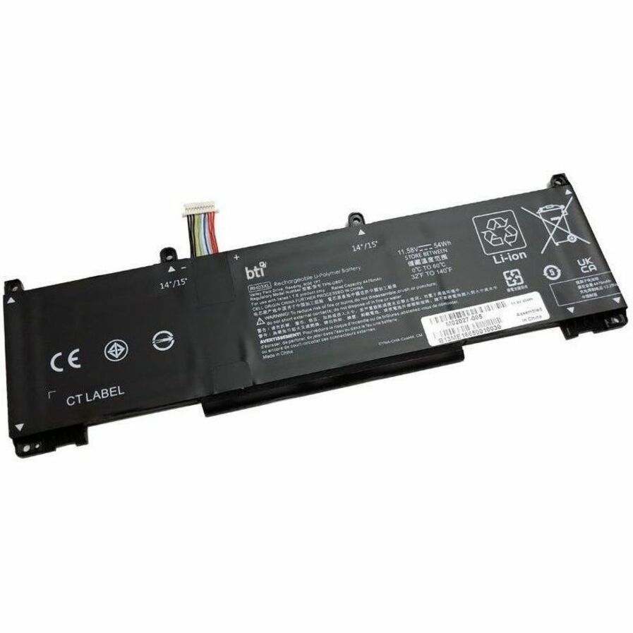 BTI M02027-005-BTI 11.4V 45WHR LI-ION BATTERY M01524-2C2, M02027-005, RH03XL, TPN-DB0B
