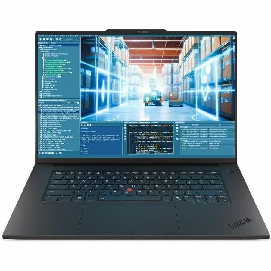 Lenovo ThinkPad T1g Gen 8 21TD0016AU 16" Notebook - WUXGA - 60 Hz - Intel Core Ultra 7 255H - Intel Evo Platform - 32 GB - 1 TB SSD - English Keyboard - Black