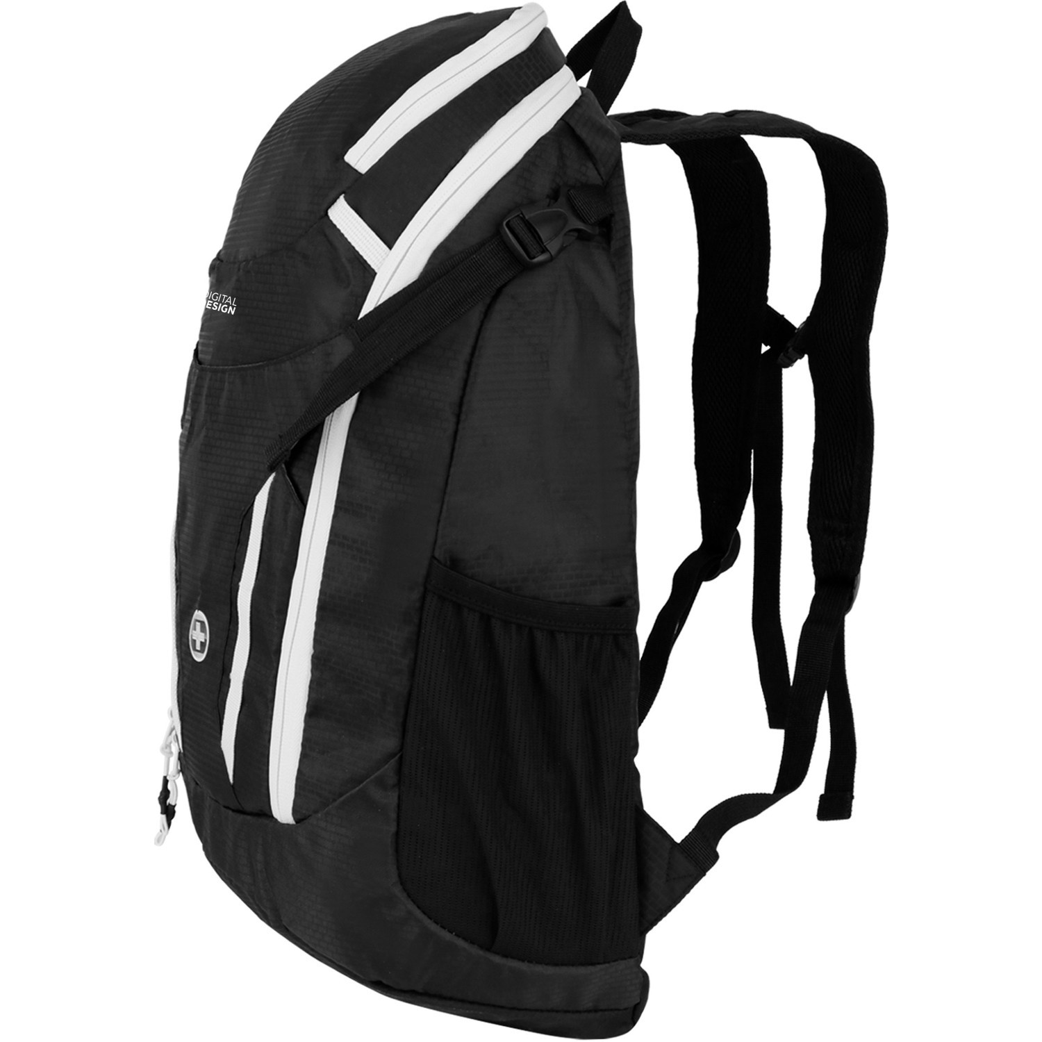 Swissdigital Design Kangaroo SD1596-01 Rugged Carrying Case (Backpack) for 16" Apple Notebook, MacBook Pro, Cell Phone, Tablet, Accessories - Black