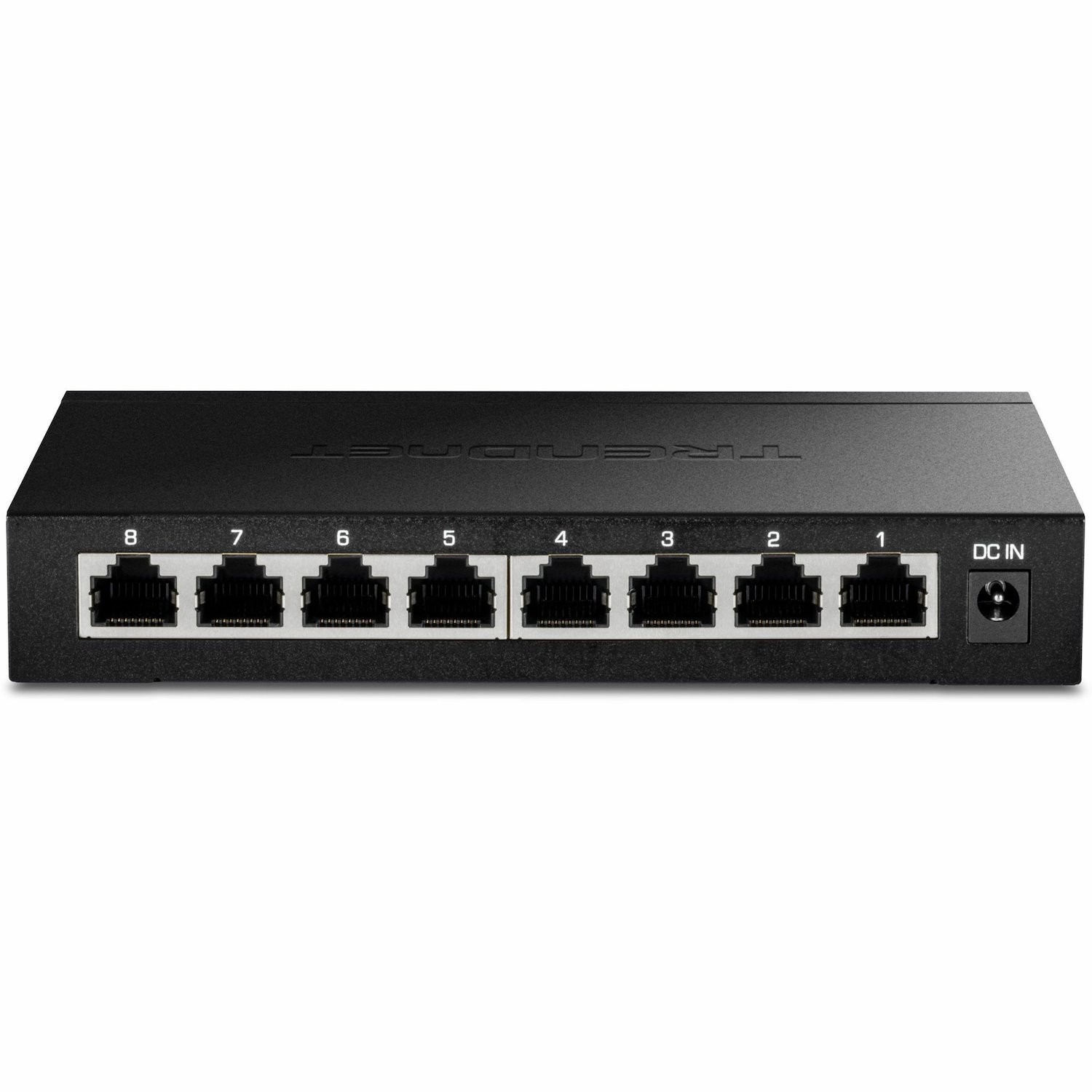 TRENDnet 8-Port 2.5Gb Multi-Gigabit Unmanaged Gaming Switch, TEG-S380, 8 x 2.5GBASE-T Ports, 25Gbps Switching Capacity, Ethernet Splitter, NDAA & TAA Compliant, Fanless, Lifetime Protection, Black