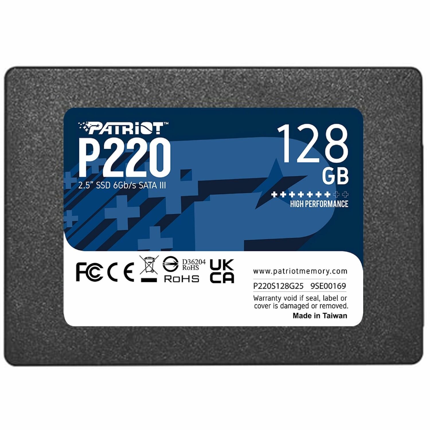 Patriot Memory P220 128 GB Solid State Drive - 2.5" Internal - SATA (SATA/600)