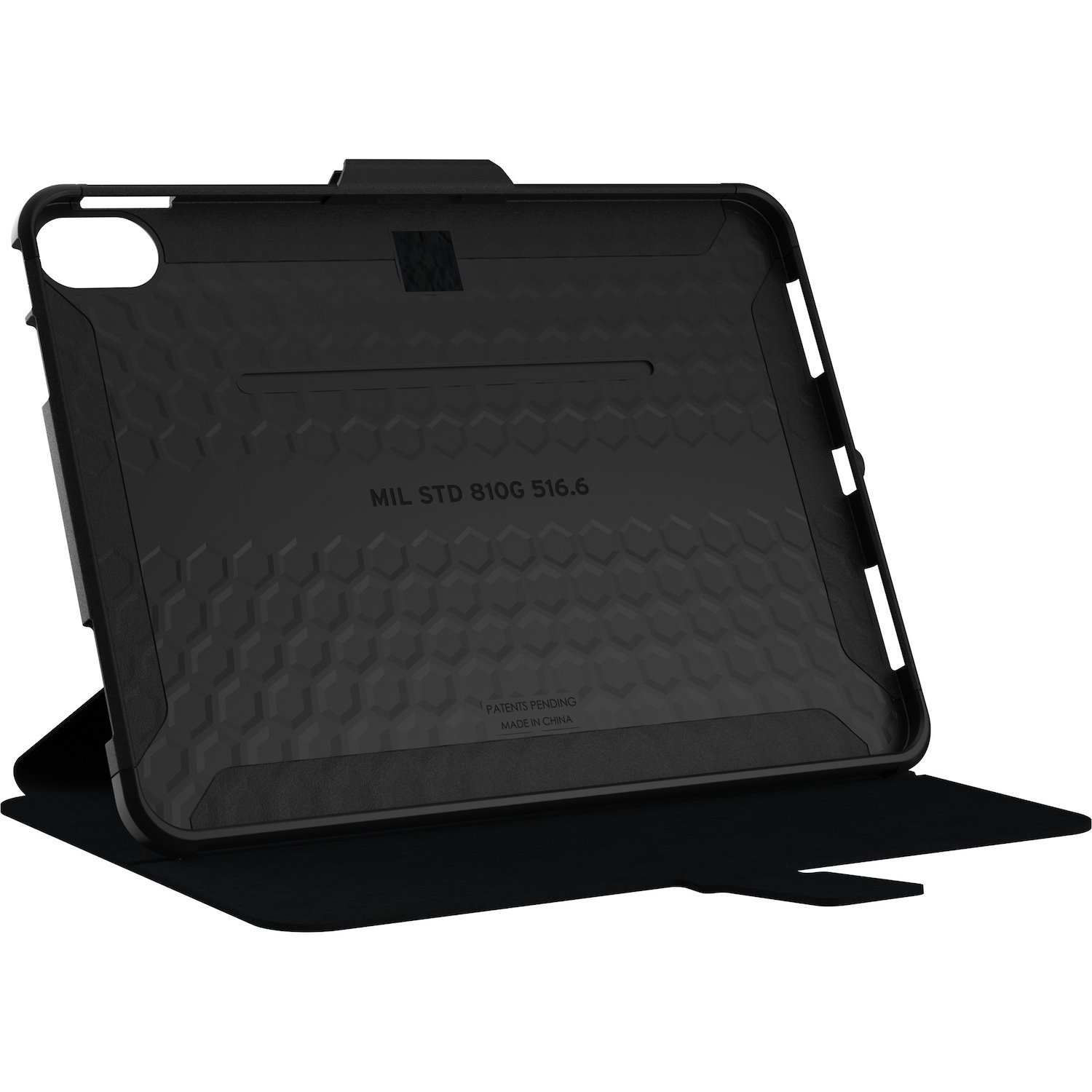 Urban Armor Gear Scout Carrying Case (Folio) for 10.9" Apple iPad (11th Generation), iPad (10th Generation), iPad (2022) Tablet, Apple Pencil, Stylus - Black