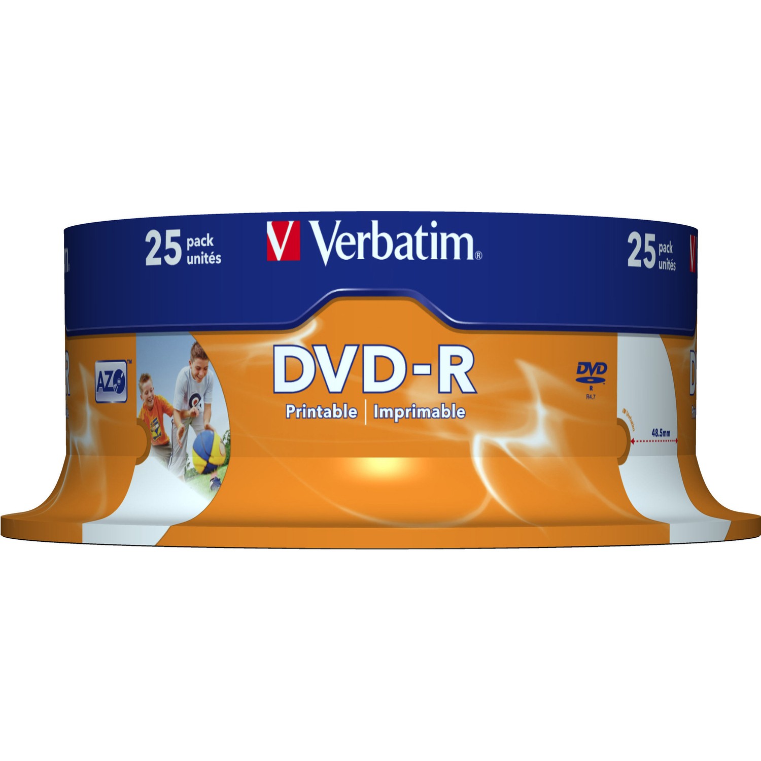 Verbatim 43538 DVD Recordable Media - DVD-R - 16x - 4.70 GB - 25