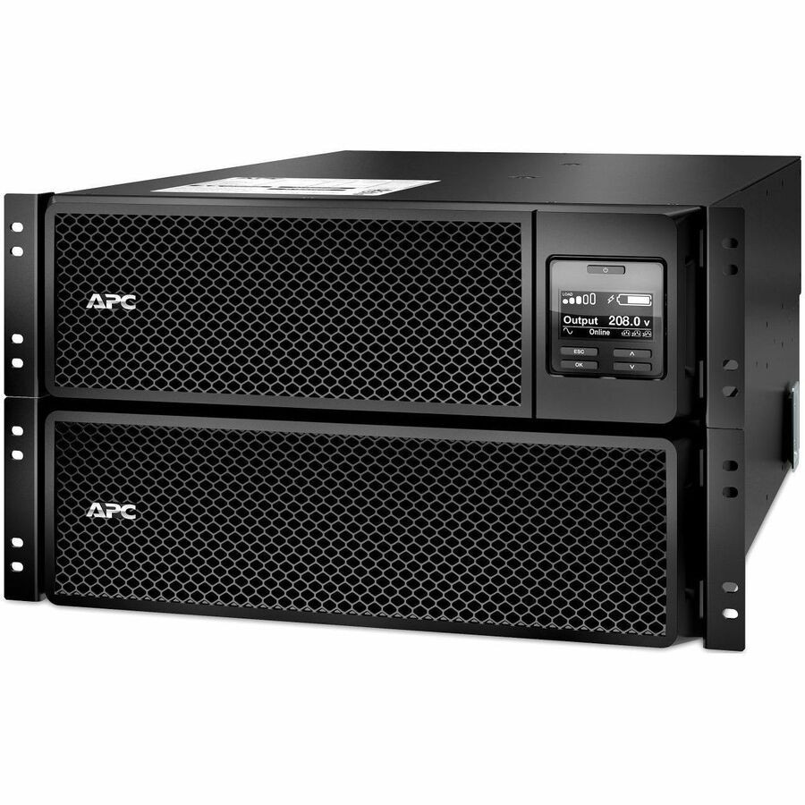 APC Smart-UPS On-Line, 8kVA/8kW, Rackmount 6U, 208V, 4x L6-20R+2x L6-30R NEMA outlets, Network Card+SmartSlot, Extended runtime, W/ rail kit [TAA]