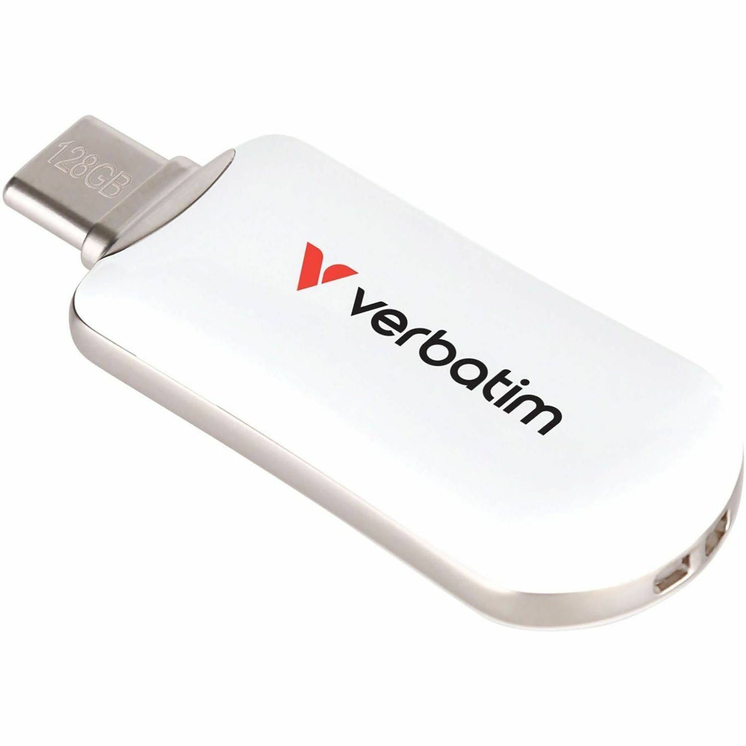 Verbatim 128GB Plectra USB-C Flash Drive - White
