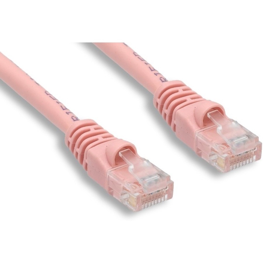 Enet Cat6 Snagless Patch Cable, Pink, 6FT