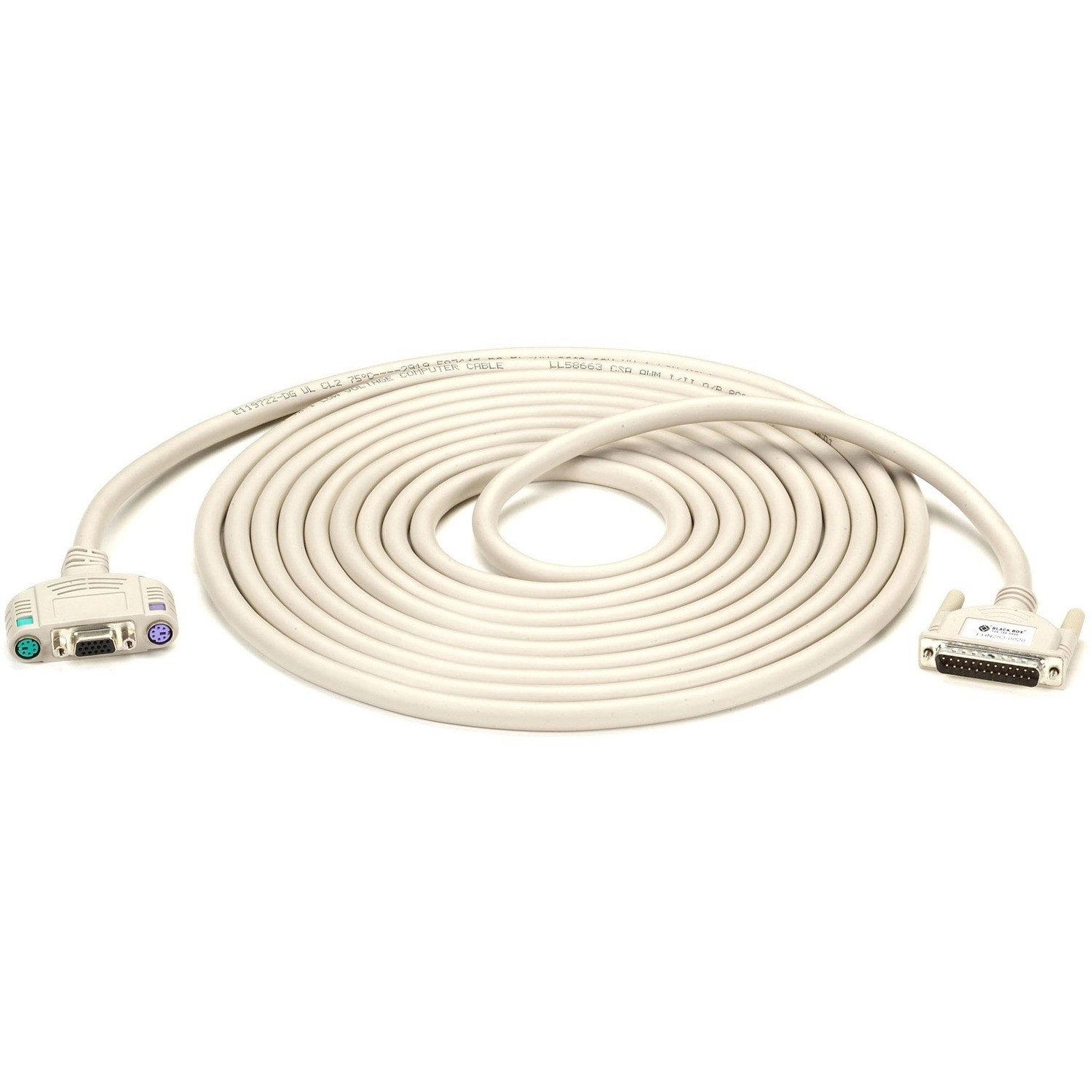 Black Box ServSwitch to Keyboard/Monitor/Mouse Coaxial Cable