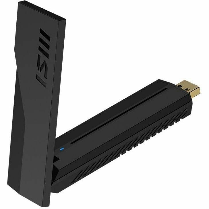 MSI GUBE65 IEEE 802.11a/b/g/n/ac/ax/be Tri Band Wi-Fi Adapter for Router, Access Point, Desktop Computer, Notebook