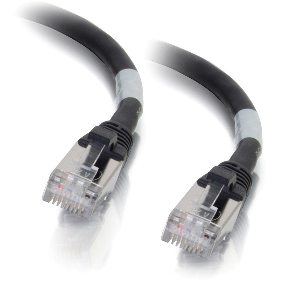 Cables To Go C2G Cat6a Snagless Shielded (STP) Network Patch Cable - Black, 25FT