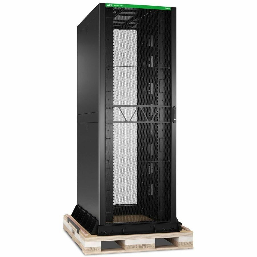 APC NetShelter SX Advanced Rack, High Strength, 48U, 2258H x 800W x 1295D mm, with Shock Package, Black [TAA]