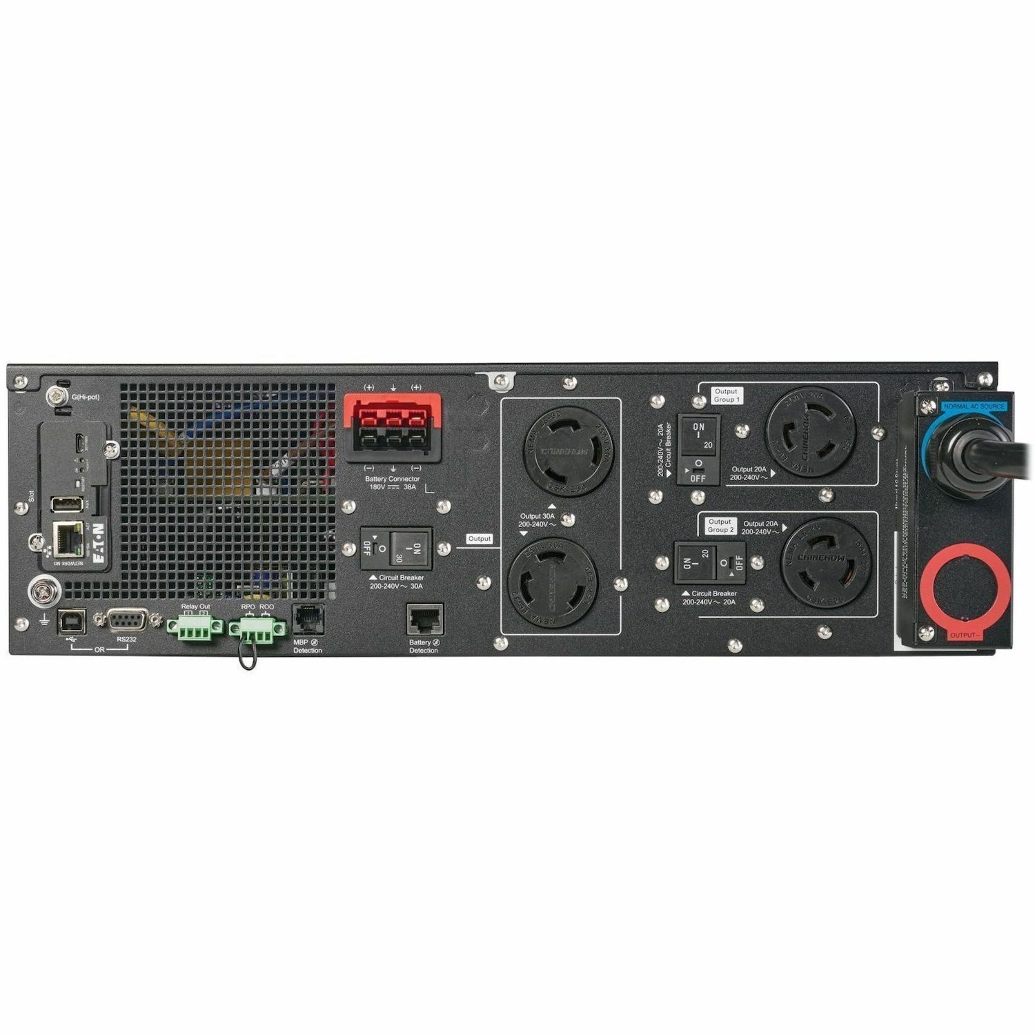 Eaton 9PX G2 3000VA 3000W 208V Online Double-Conversion UPS - L6-30P or Hardwired Input, 2 L6-20R, 2 L6-30R, Hardwired Output, Cybersecure Network Card, Extended Run, 3U Rack/Tower