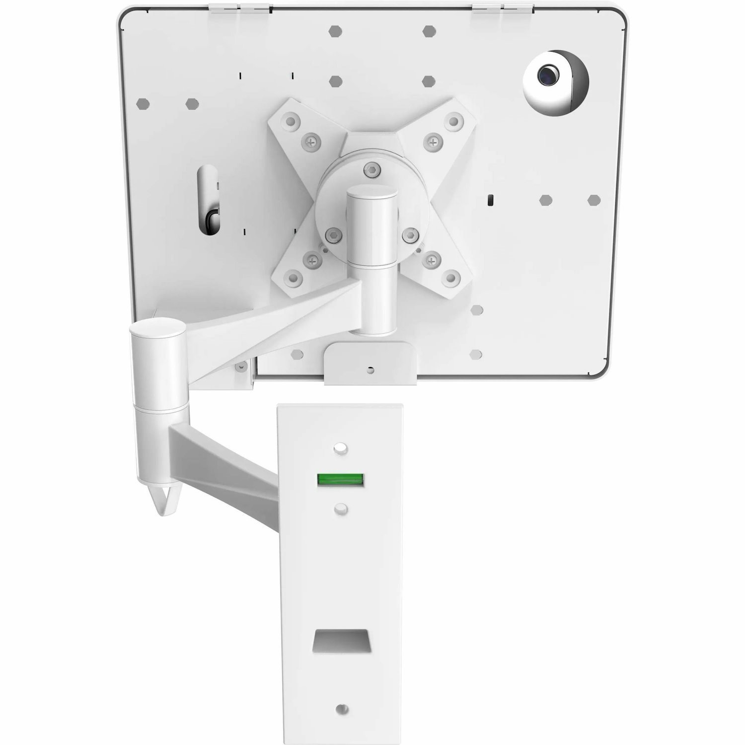 CTA Digital Wall Mount for Bar Code Scanner, iPad Air, iPad Pro, iPad Pro 11, Tablet - White - Landscape/Portrait