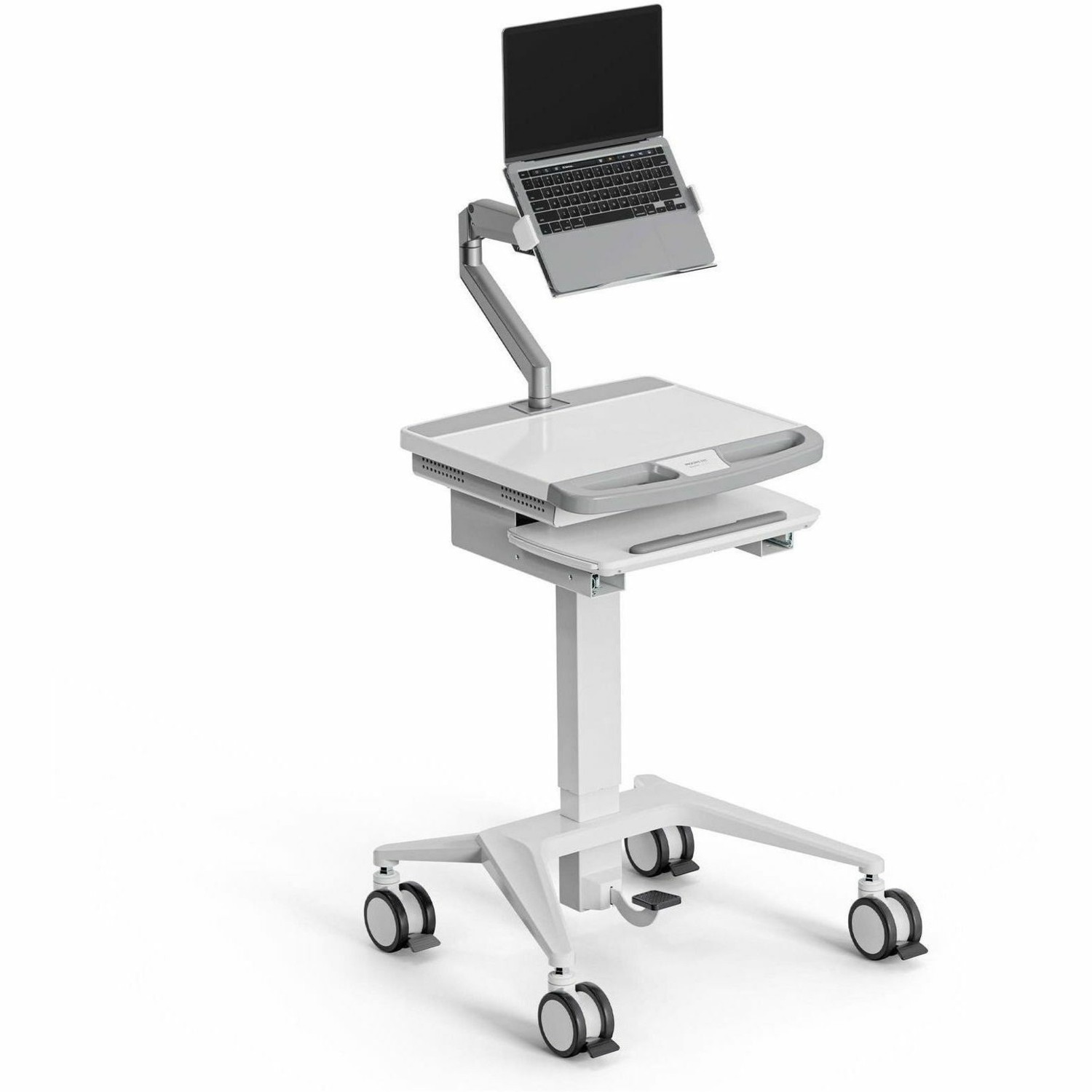 Mount-It! MedHub Mobile Workstation with Laptop Arm