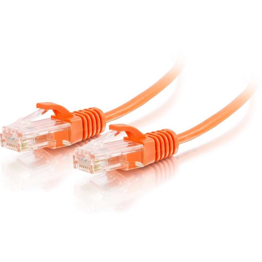 Cables To Go C2G Cat6 Utp Slim Snagless Patch, Orange, 5FT