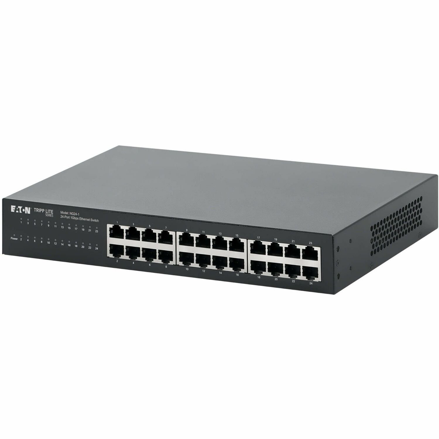 Eaton Tripp Lite Series 24-Port 10/100/1000 Mbps Desktop Gigabit Ethernet Unmanaged Switch, Metal Enclosure