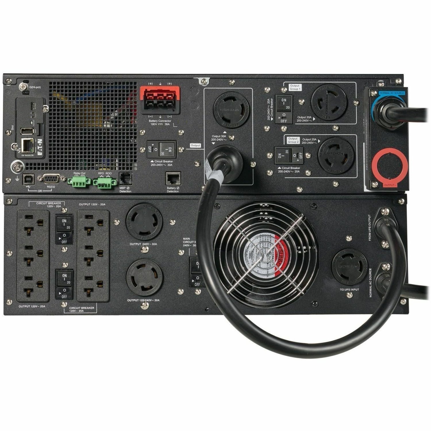 Eaton 9PX G2 3000VA 3000W 208/120V Online Double-Conversion UPS - L6-30P Input, 6x 5-20R, 1x L6-30R, 1x L14-30R, Cybersecure Network Card, Extended Run, 6U Rack/Tower