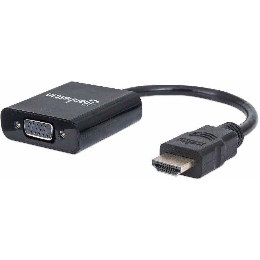 Manhattan Hdmi To Vga M/F Adapter, Black