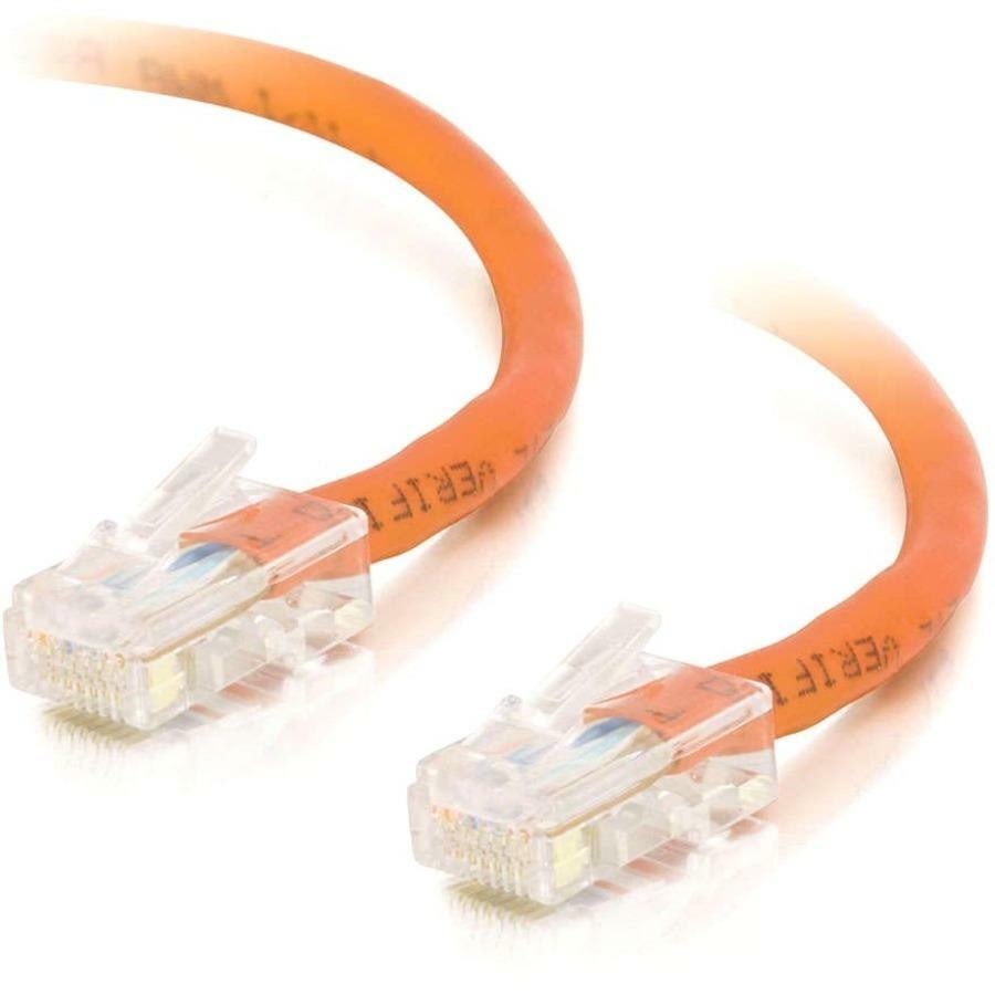 Cables To Go C2G Cat5e 350MHz Crossover Cable, Orange, 10FT