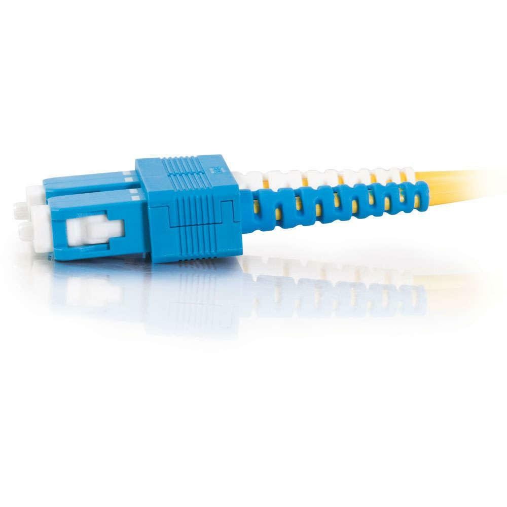 Cables To Go C2G SC-SC 9/125 Os2 Duplex Single-Mode Fiber Optic Cable, Yellow, 10M, Taa