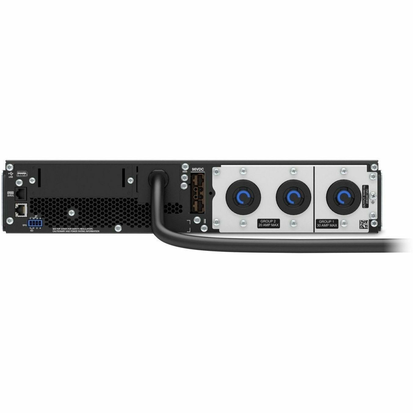 APC Smart-UPS On-Line, 3kVA, Rackmount 2U, 208V, 2x L6-20R+1x L6-30R NEMA outlets, SmartSlot, Extended runtime, W/ rail kit [TAA]