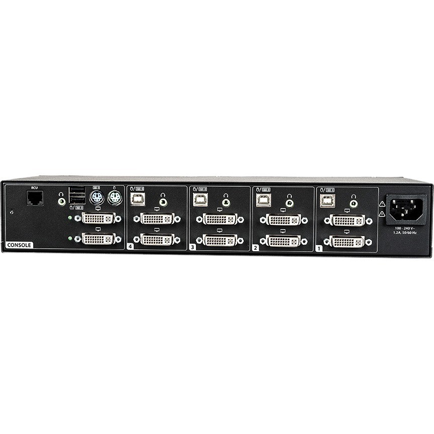 Vertiv Cybex SC900 Secure Desktop KVM Switch| 4 Port Dual-Head| DVI-I| TAA