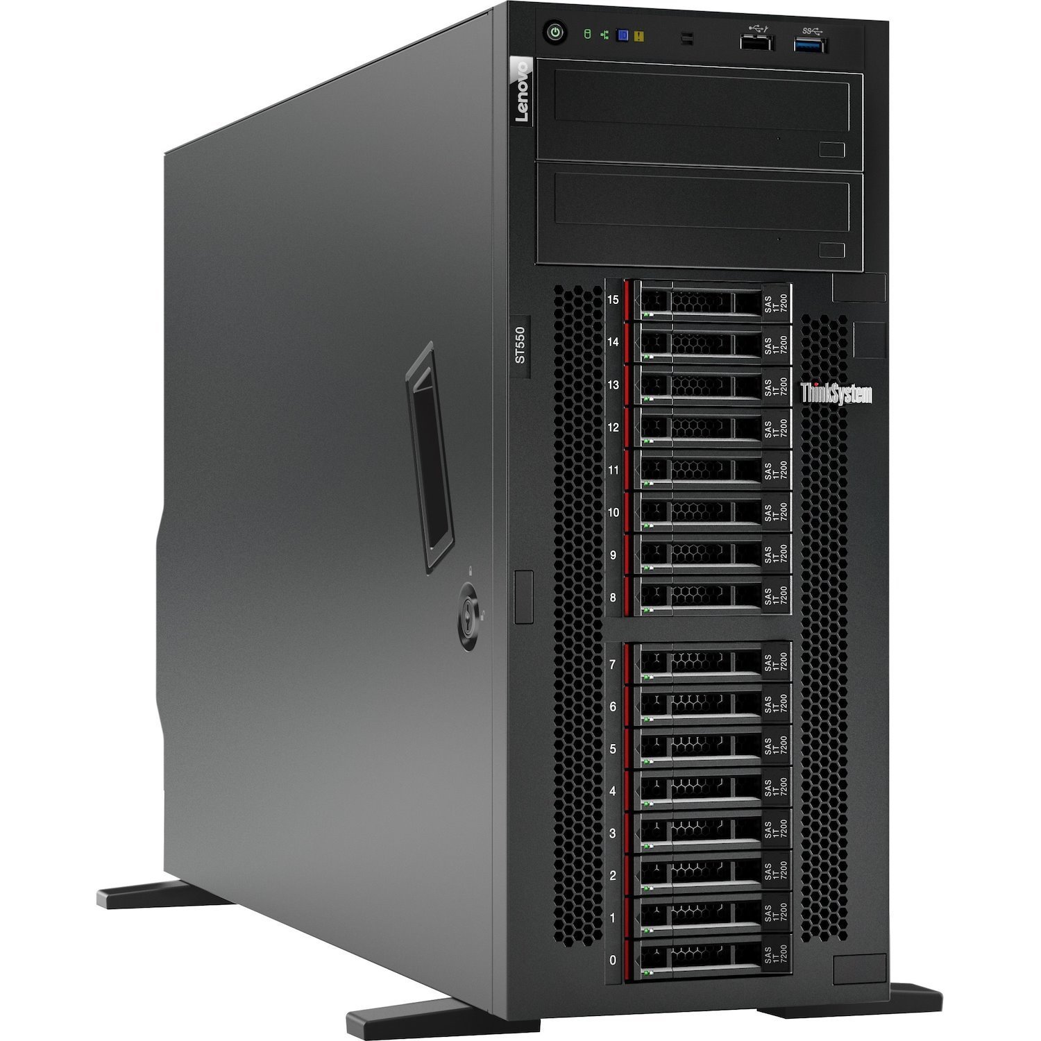 Lenovo ThinkSystem ST550 7X10A0A2AU 4U Tower Server - 1 Xeon Silver 4210 2.20 GHz - 16 GB RAM - 12Gb/s SAS, Serial ATA/600 Controller