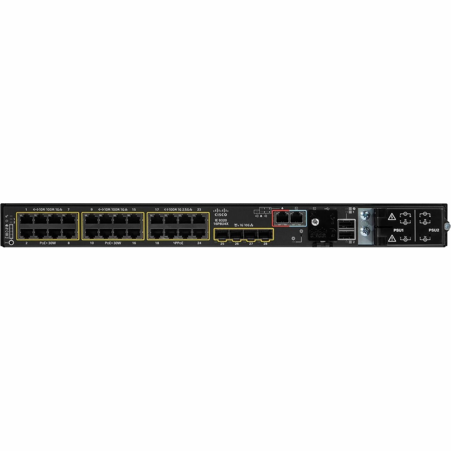 Cisco Catalyst IE9300 IE-9320-24P4X 24 Ports Manageable Ethernet Switch - Gigabit Ethernet, 10 Gigabit Ethernet - 10/100/1000Base-T, 10GBase-X