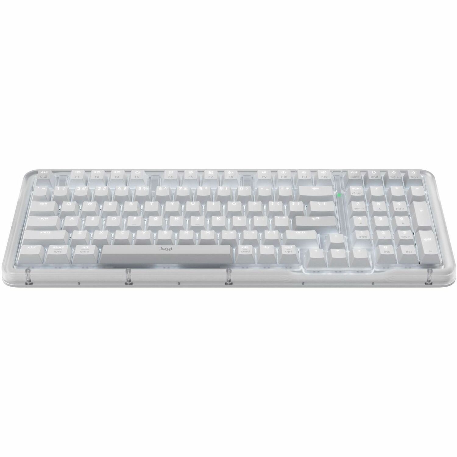 Logitech Alto Keys K98M Wireless Mechanical Keyboard, Customizable Keyboard with Vibration Absorbing Gasket, Backlit Keys, Off-white