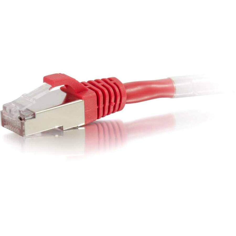Cables To Go C2G Cat6 Snagless Shielded (STP) Ethernet Network Patch Cable, Red, 12FT
