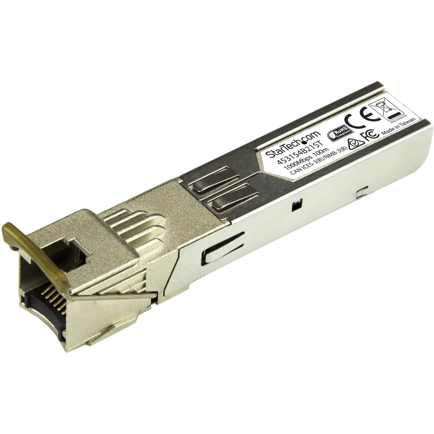 StarTech.com SFP (mini-GBIC) - 1 x RJ-45 1000Base-TX LAN - 1 Each - TAA Compliant