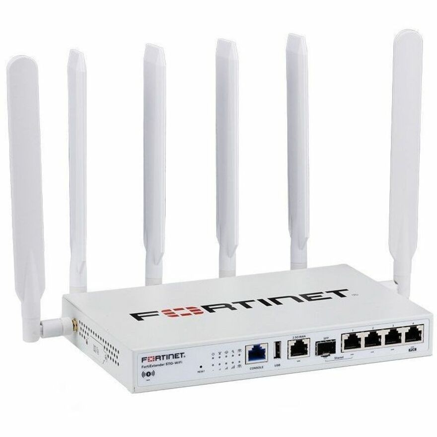 Fortinet FortiExtender FEX-511G-WIFI Wi-Fi 6 IEEE 802.11ax 2 SIM Ethernet, Cellular Modem/Wireless Router