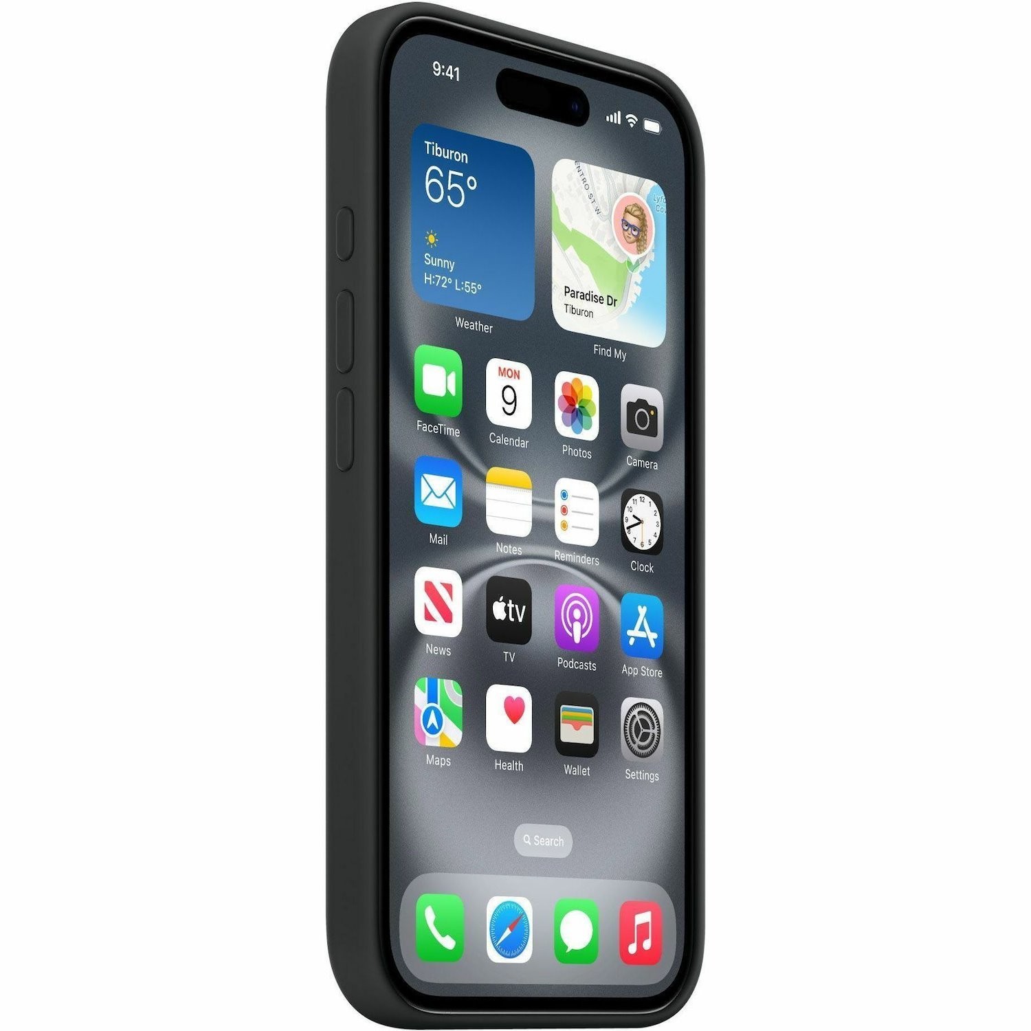 Apple iPhone 16 Silicone Case with MagSafe - Black