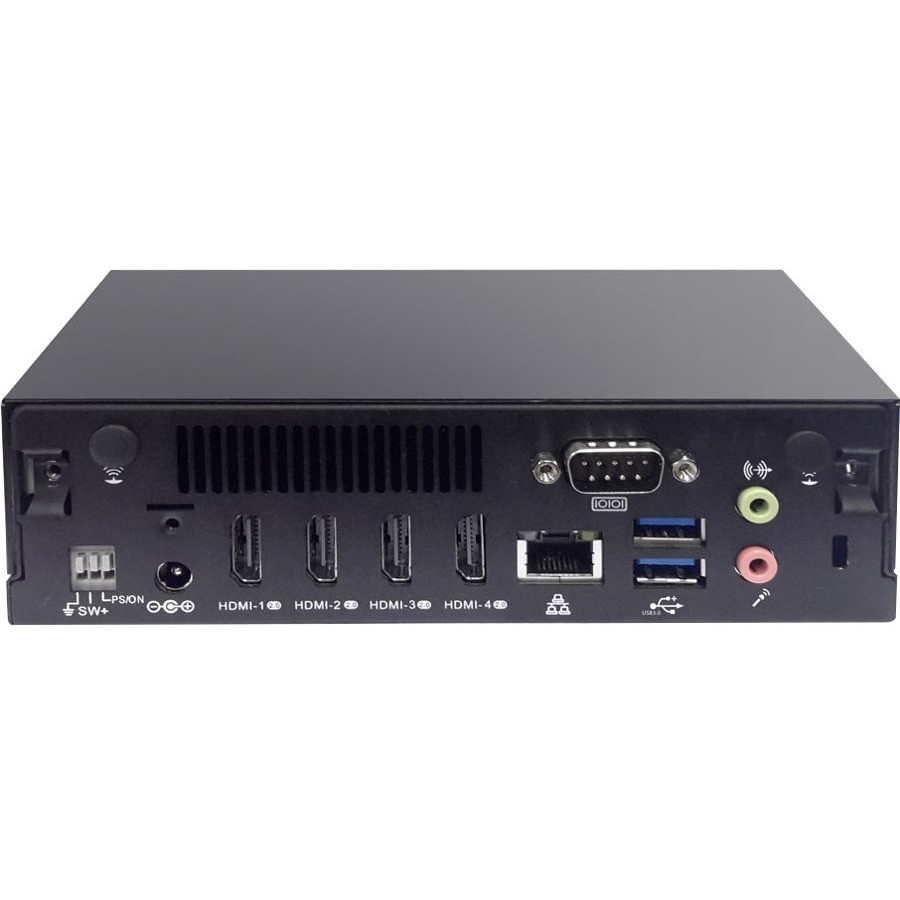 AOpen Digital Engine DE6340 Desktop Computer - AMD Ryzen V1807B - 8 GB - 64 GB SSD - Black