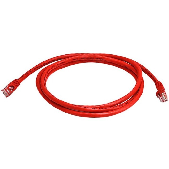 Monoprice Cat6 24Awg 550MHz Utp Bare Copper Snagless Ethernet Patch Cable, Red, 5FT